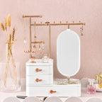 Jewelry & Makeup Organizer Box | Large Capacity Necklace & Cosmetic Storage Pakistan