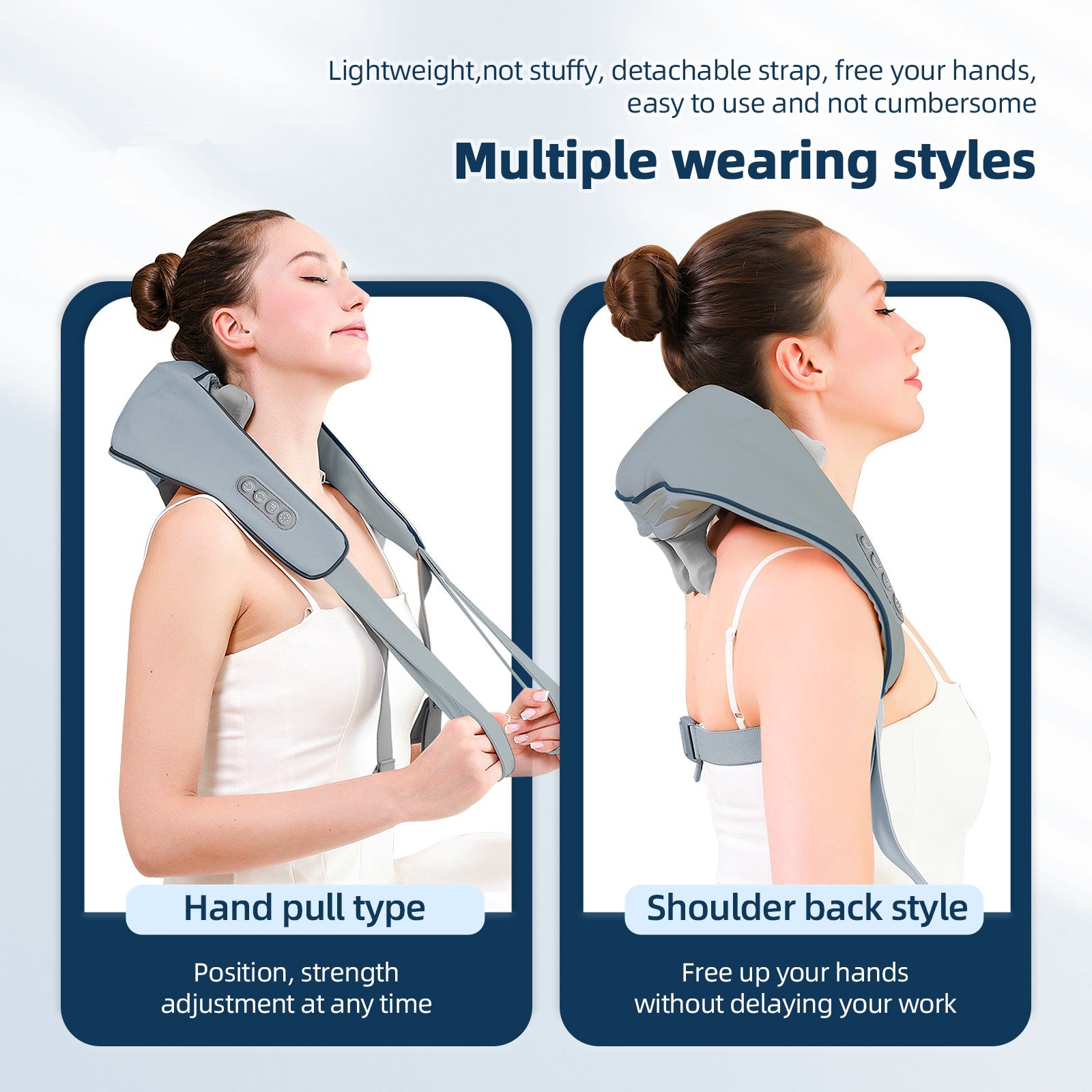 Foreverlily  Wireless Neck Shoulder Back Kneading Massager Device