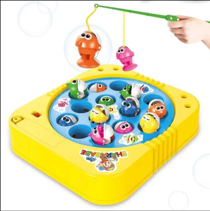 Battery Operated Rotating Fishing Game Toy Fun Educational Kids Entertainment Set