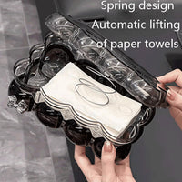 Transparent Bubble Tissue Box Abstract Desktop Tissue Holder Organizer