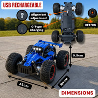 RC Rock Crawler Monster Truck Rechargeable Off Road Car Toy