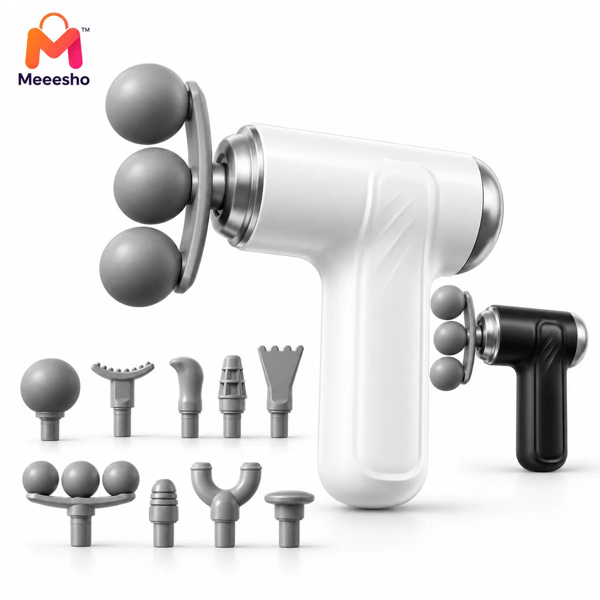 Portable 9-Head Massage Gun with 6 Speed Levels