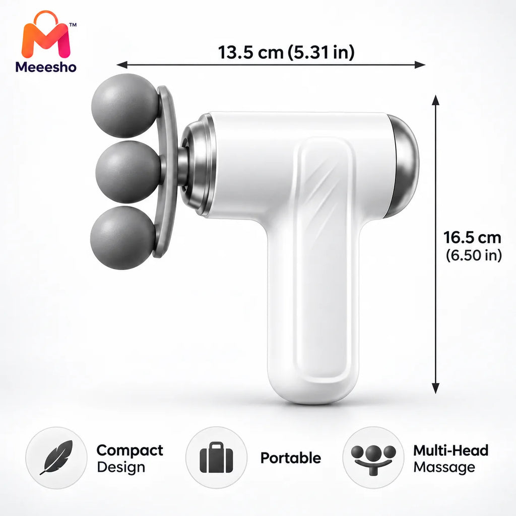 Portable 9-Head Massage Gun with 6 Speed Levels