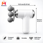 Portable 9-Head Massage Gun with 6 Speed Levels
