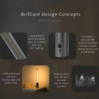 Magnetic Wall Stick LED Light Touch Control Cordless Night Lamp