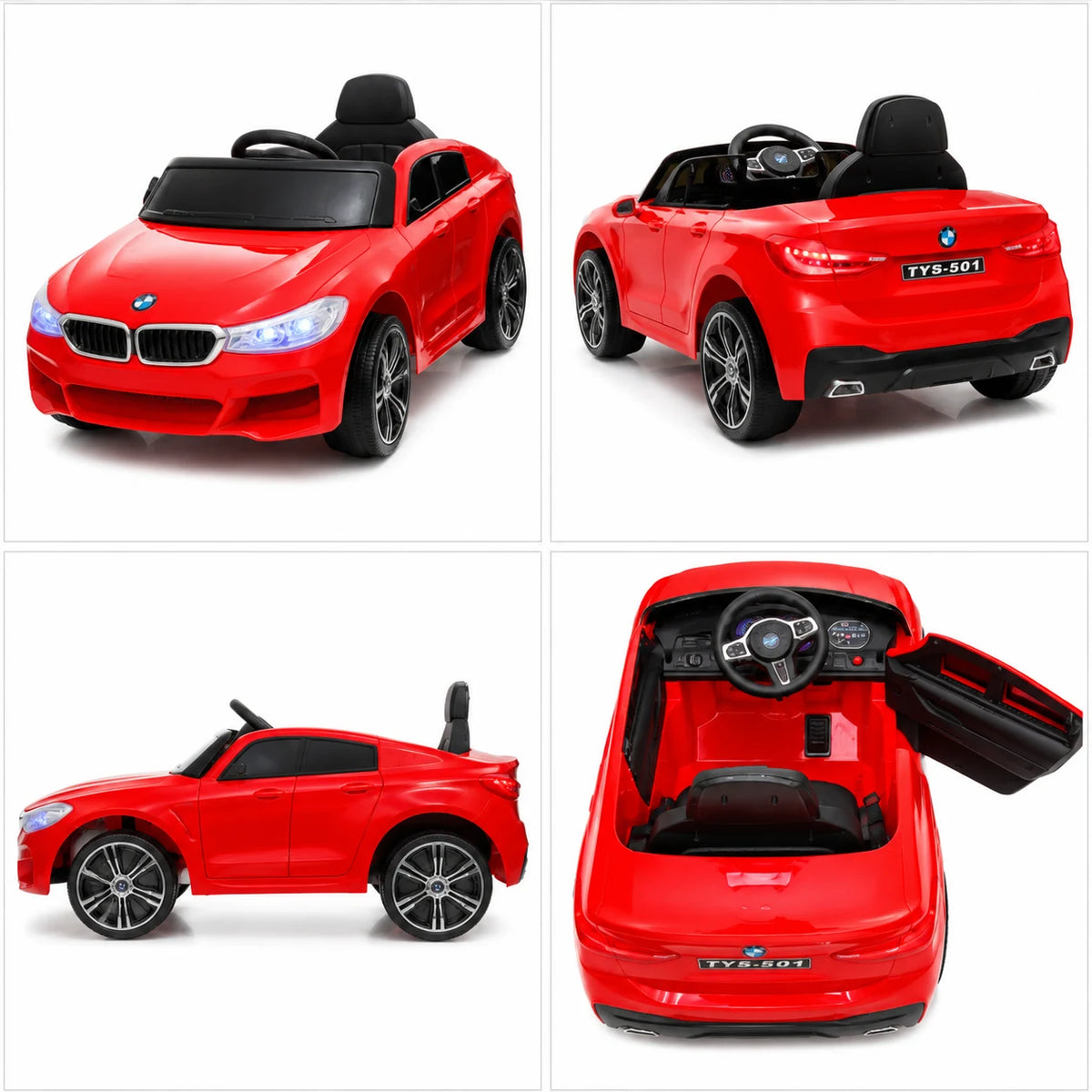 BMW-Style Kids Electric Ride-On Car Luxury Mini Driving Toy Vehicle