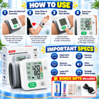 Digital Wrist BP Monitor | Buy 1 Get 2 Free Gifts