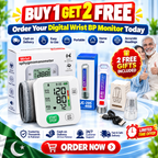 Digital Wrist BP Monitor | Buy 1 Get 2 Free Gifts
