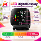 Digital Wrist Blood Pressure Monitor Voice LED USB