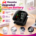 Digital Wrist Blood Pressure Monitor Voice LED USB