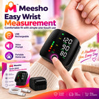 Digital Wrist Blood Pressure Monitor Voice LED USB