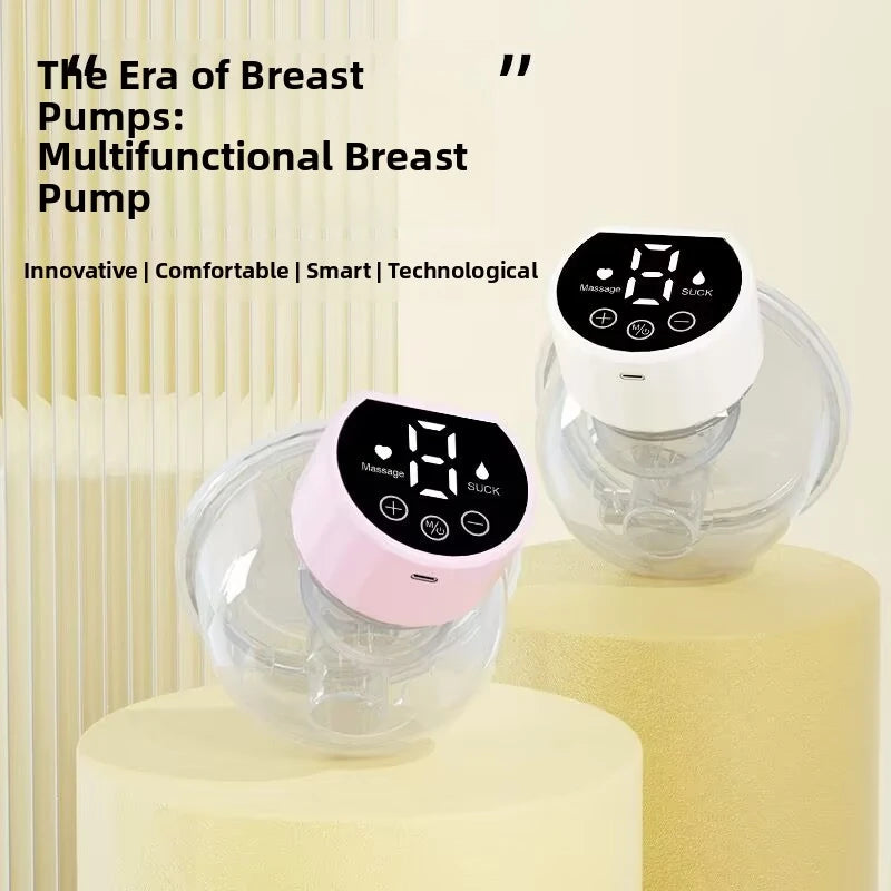 Electric Breast Pump Portable Hands Free Baby Feeding Breast Milk Extractor