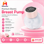 Electric Breast Pump Portable Hands Free Baby Feeding Breast Milk Extractor