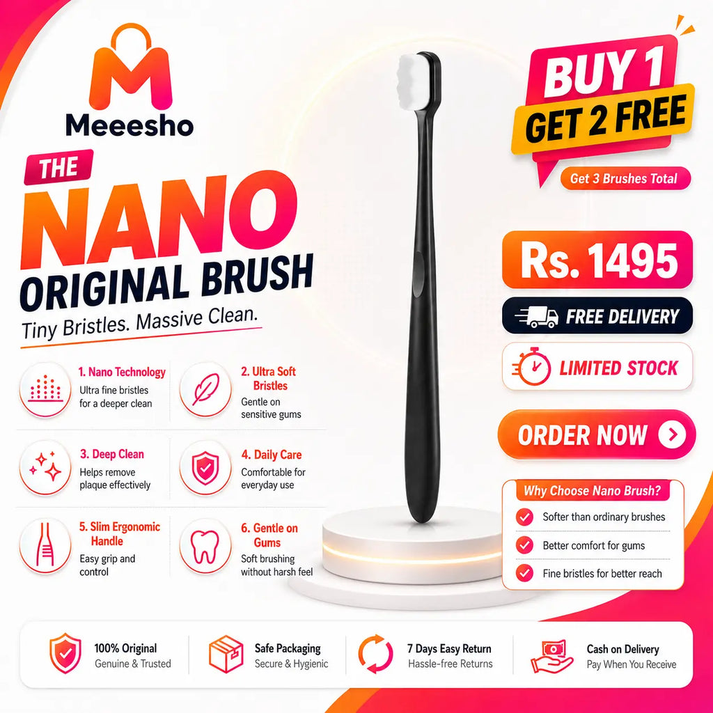 Buy 1 Get 2 Free Deal Nano Original Toothbrush