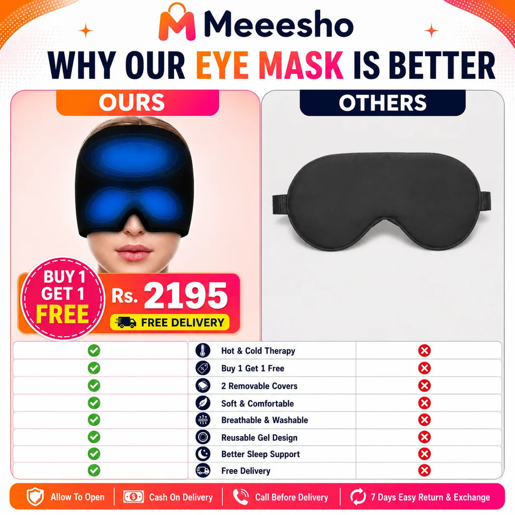 Buy 1 Get 1 Free Hot & Cold Migraine Eye Mask
