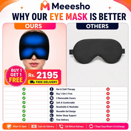 Buy 1 Get 1 Free Hot & Cold Migraine Eye Mask