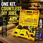 29-in-1 Cordless Metal Drill Kit with 2 x 48v Batteries or 2 Free Gifts