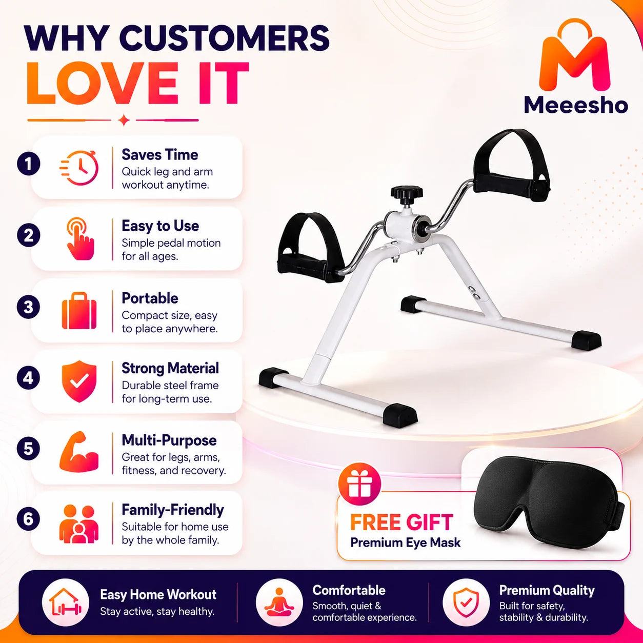 Buy 1 Get 1 Free Pedal Exerciser + Migraine Cap