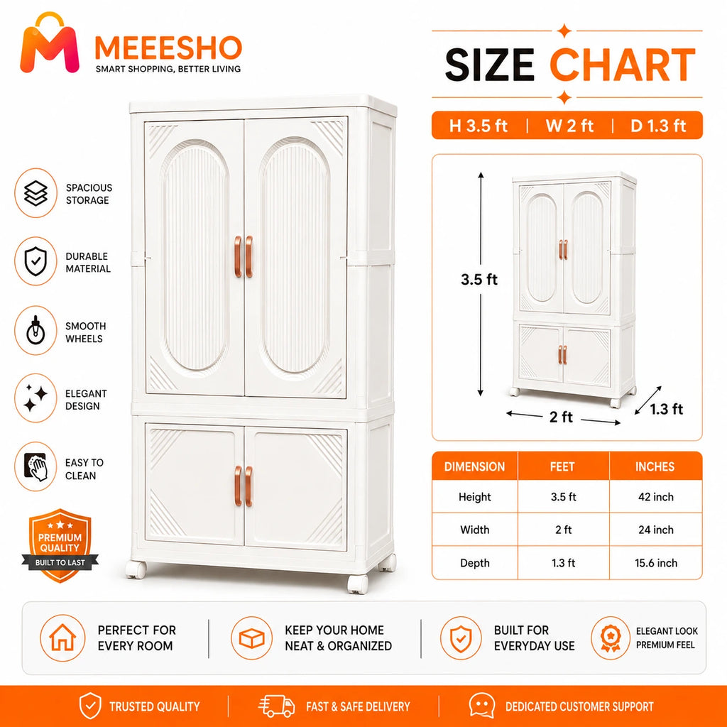 Premium Two Section Storage Cabinet for Modern Clutter Free Homes