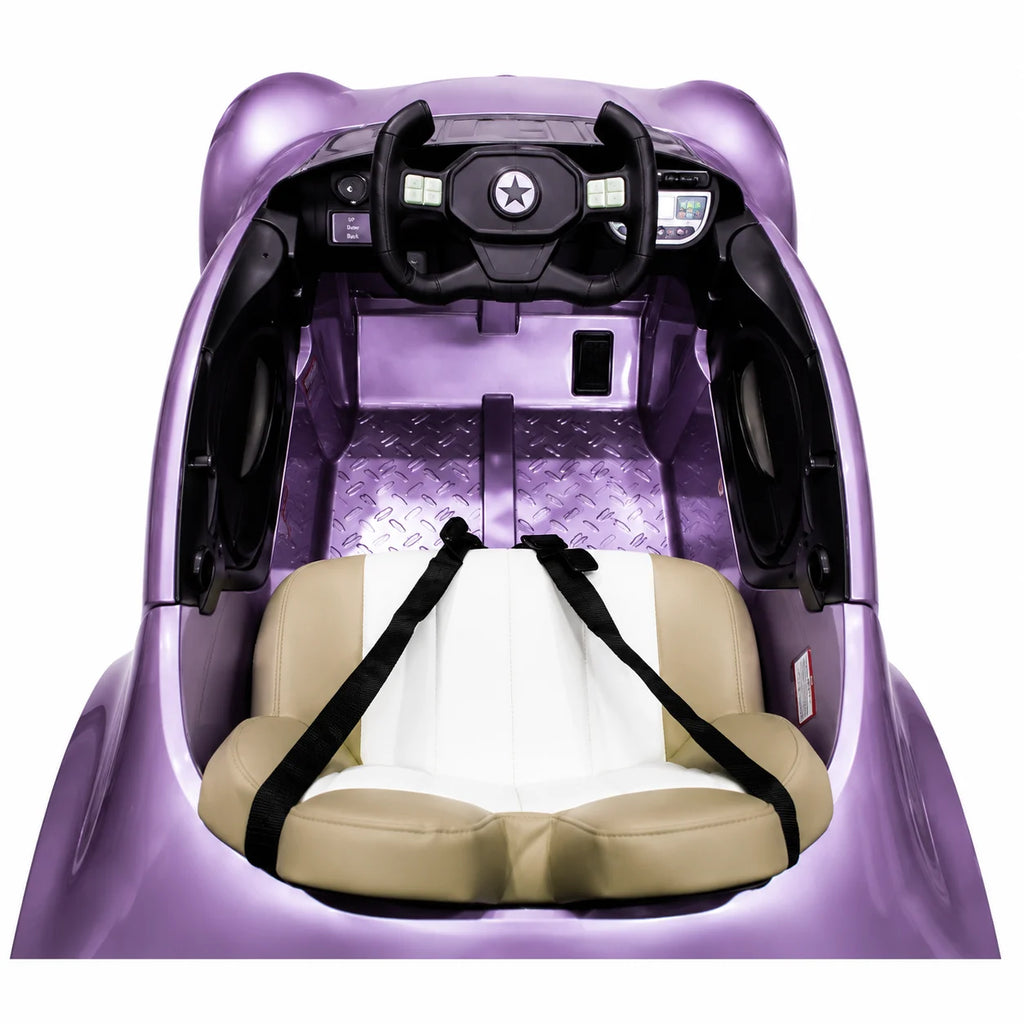 Galaxy Racer Kids Electric Ride-On Sports Car with LED Lights