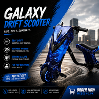 Galaxy Drift/Bike Scooter 360° Electric Ride-On for Kids & Adults – LED Lights, Durable Wheels, Long Battery Life, Premium Drift Scooter Pakistan
