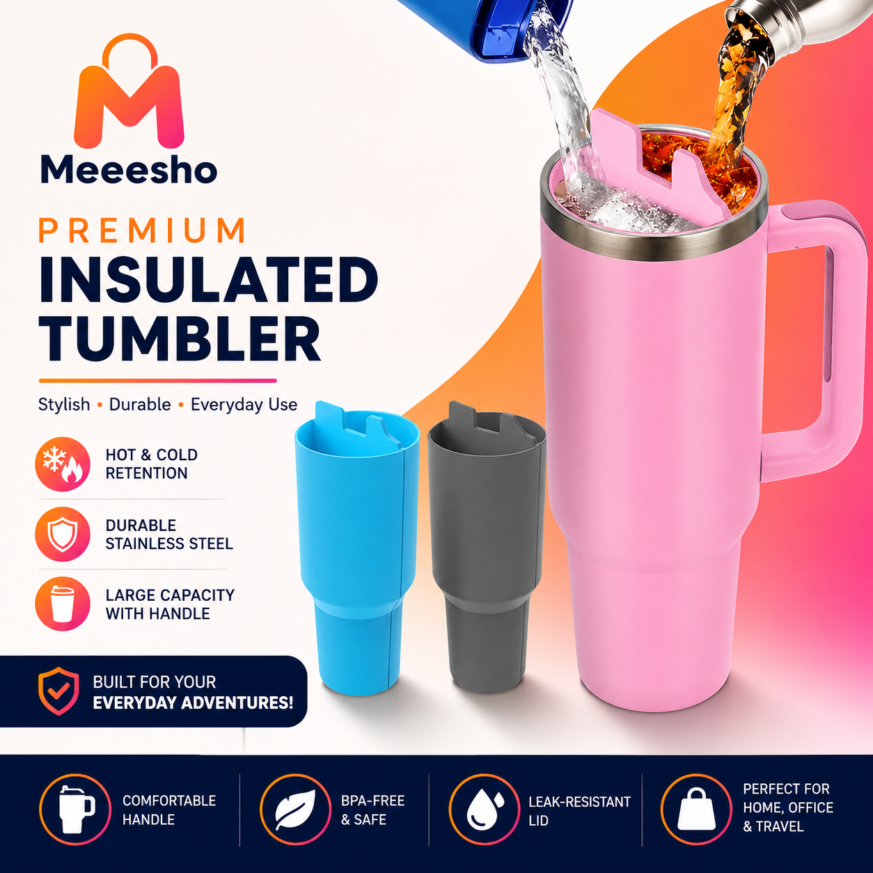 2 in 1 Tumbler Divider 40OZ
