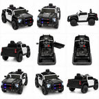 Police jeep-Style Kids Electric Ride-On Car with Lights and Siren