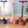 Jerry Character Kids Manual Scooter Adjustable Three Wheel Balance Ride Scooter