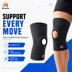 Thin Summer Open Patella Knee Support for Active Protection