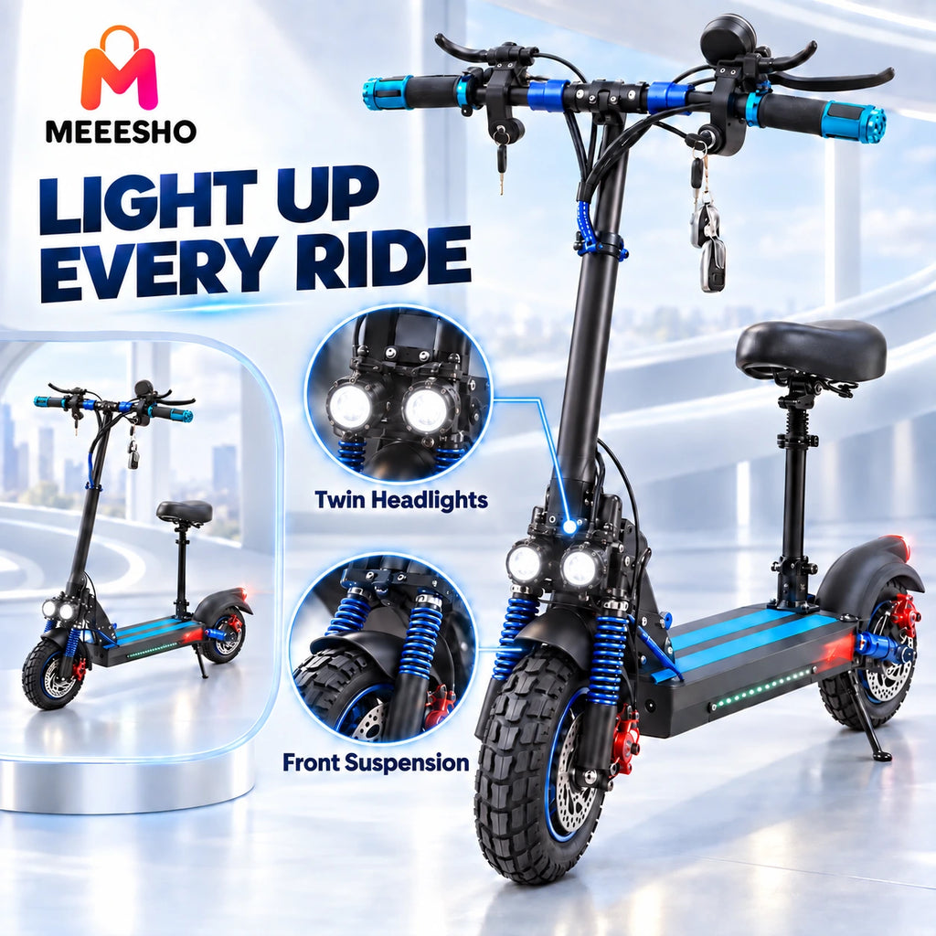 48V Foldable Electric Scooter Delivers Powerful Off-Road Performance And Comfort
