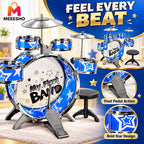 Large Kids Jazz Drum Play Set Inspires Musical Learning Fun
