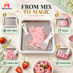 Home Ice Cream Roll Maker Tray With Dual Scrapers Included