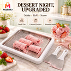 Home Ice Cream Roll Maker Tray With Dual Scrapers Included