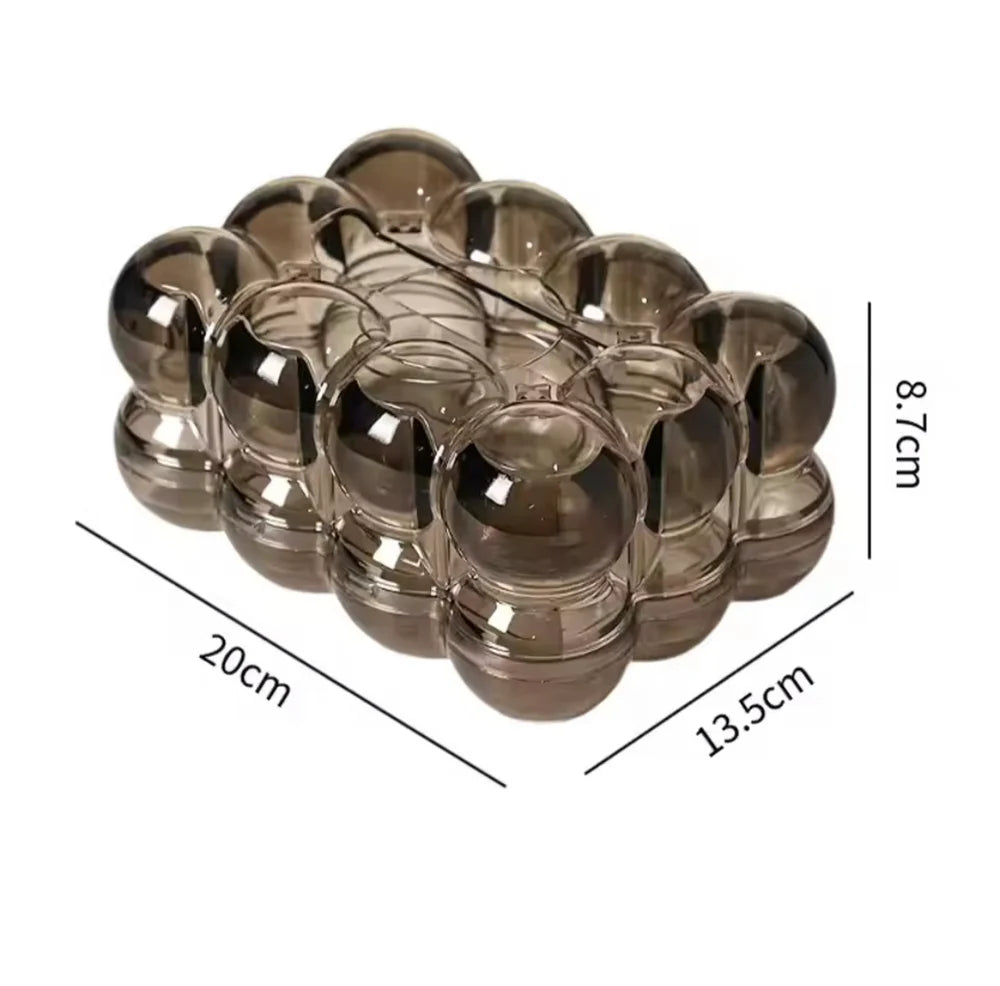 Transparent Bubble Tissue Box Abstract Desktop Tissue Holder Organizer