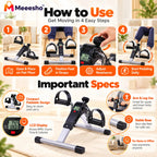 Digital Pedal Exerciser for Convenient Home Arm and Leg Workouts