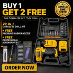 29-in-1 Cordless Drill Kit with 2 Free Gifts
