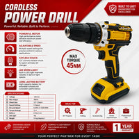 Double Battery Drill Machine Kit Rechargeable Electric Drill Set | Meeesho.pk