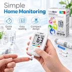 EasyMax Tag Digital Blood Glucose Meter with 10 FREE strips for Home