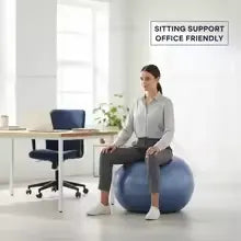 Anti-Burst Textured Exercise Ball with Foot Pump for Fitness Training