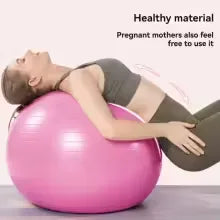 Anti-Burst Textured Exercise Ball with Foot Pump for Fitness Training