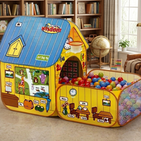 Kids Houses Wisdom Yellow Pop Up Play Tent Indoor Outdoor Fun
