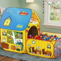 Kids Houses Wisdom Yellow Pop Up Play Tent Indoor Outdoor Fun