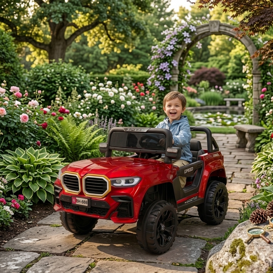 Premium Kids Electric Ride Car Outdoor Battery Powered Driving Toy Vehicle