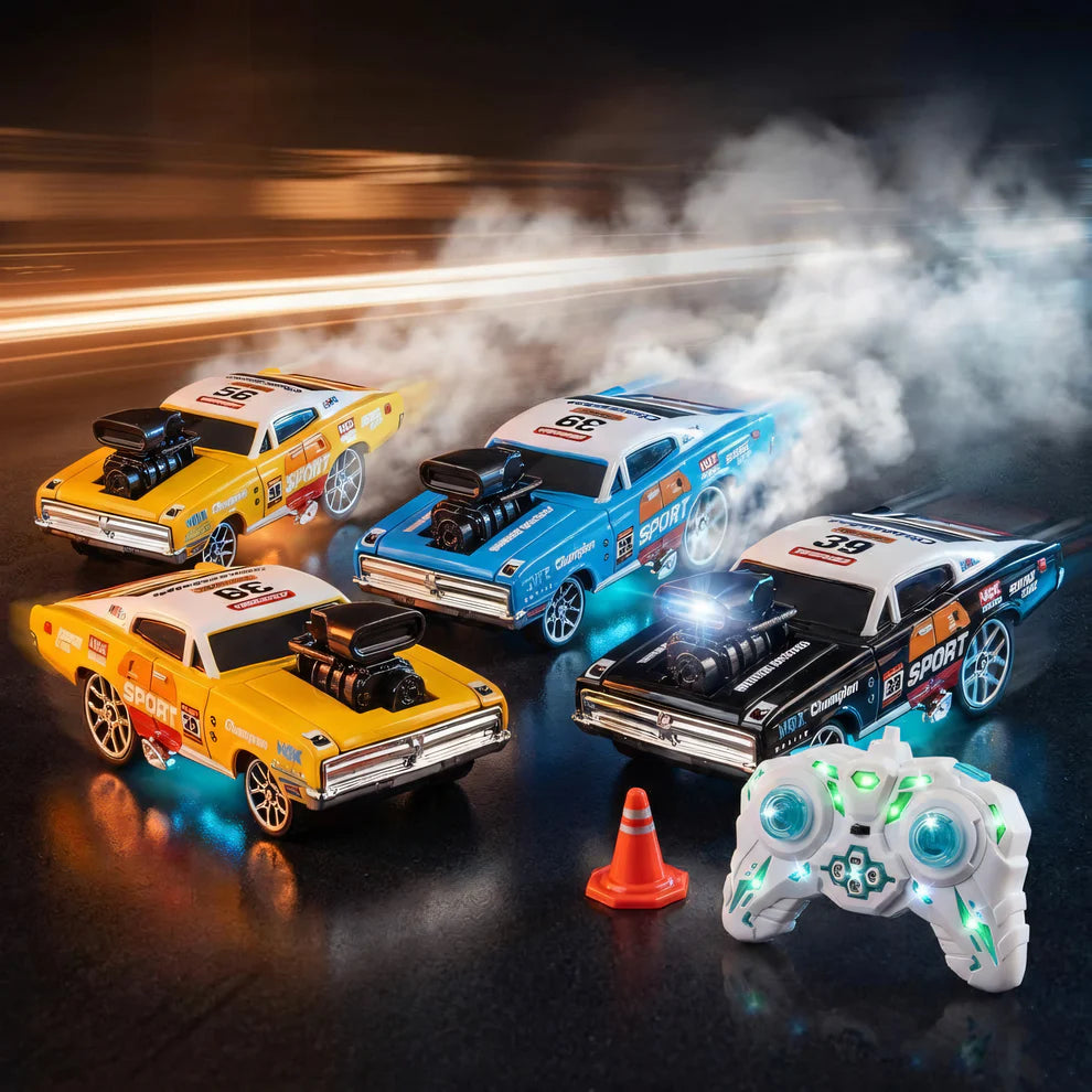 High Speed Alloy Remote Control Metal Drift Racing Car Toy