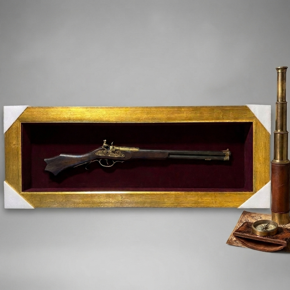 Modern Wall Hanging Gun Decoration Stylish Home Office Display Art Piece