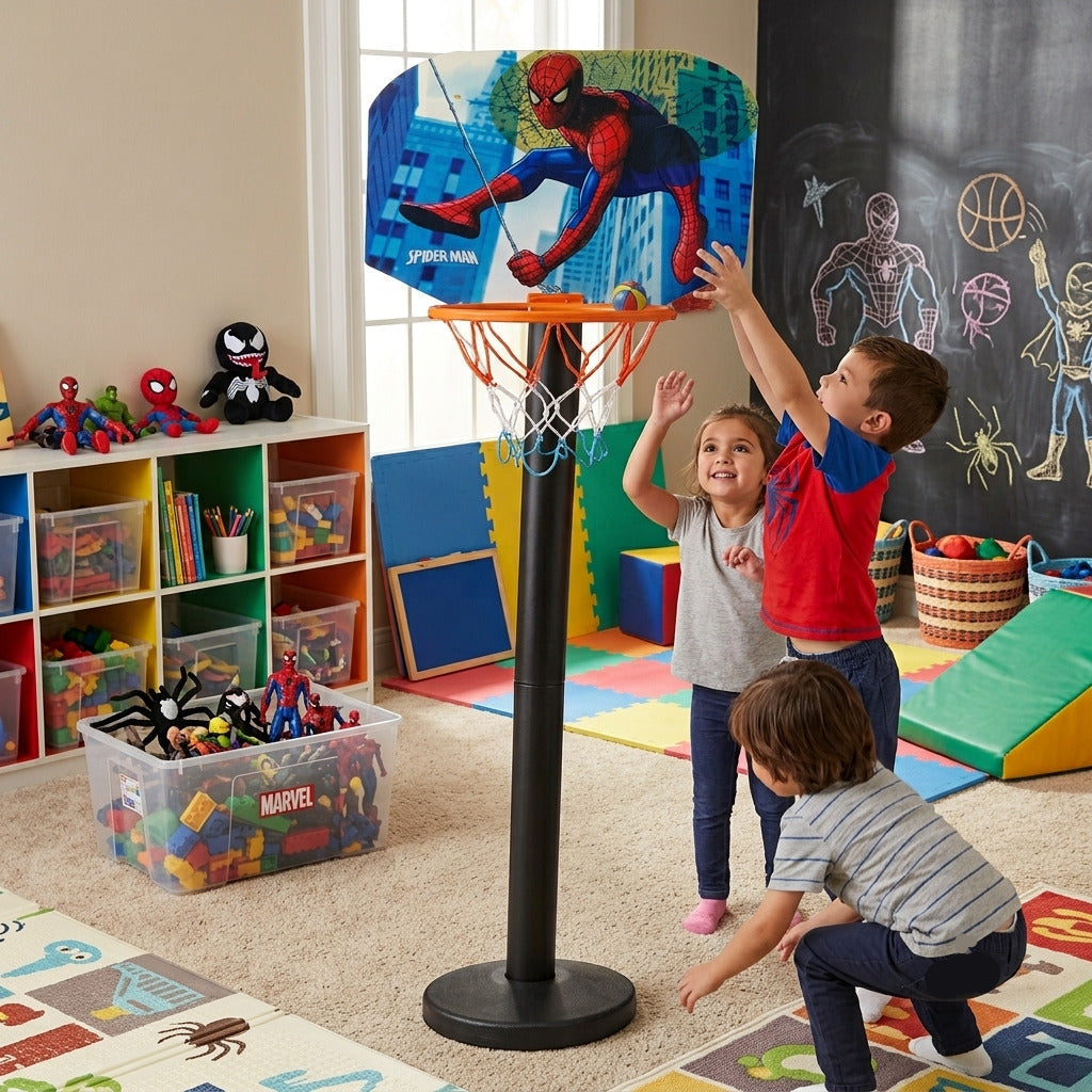 Kids Basketball Hoop Set Adjustable Indoor Outdoor Sports Training Toy