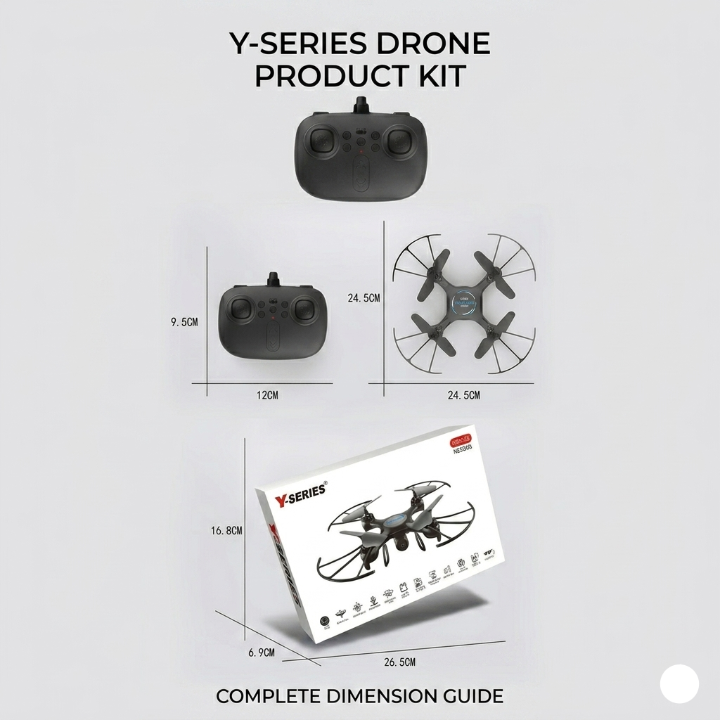 4K HD Dual Camera Mini Drone Toy For Kids RC Airplane