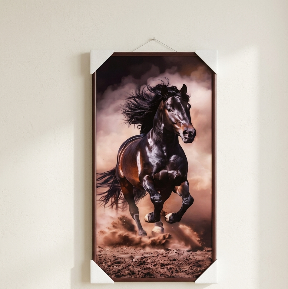 Elegant Horse Wall Hanging Painting Artistic Decorative Canvas For Luxury Interiors