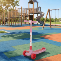 Amazing Kids Manual Scooter Adjustable Three Wheel Outdoor Fun Balance Ride