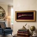 Modern Wall Hanging Gun Decoration Stylish Home Office Display Art Piece